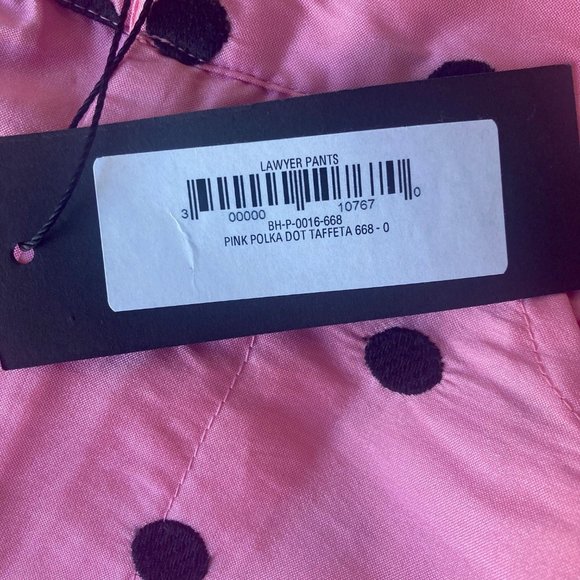 NEW WITH TAGS~ BATSHEVA TAFFETA POLKA DOT PANTS ~ SIZE 0 - Picture 7 of 8